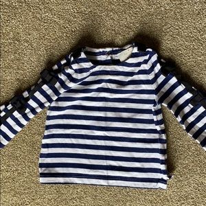 Baby Kate Spade strip shirt with bows.6M